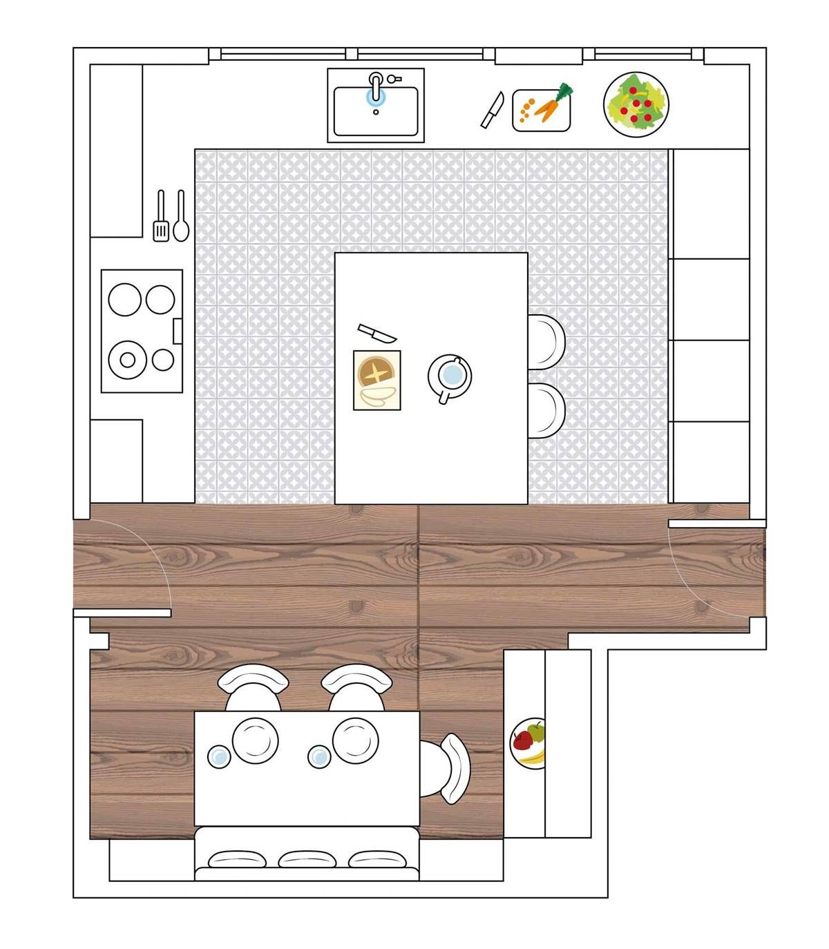 18 Ideas para distribuir cocinas pequeñas con ingenio